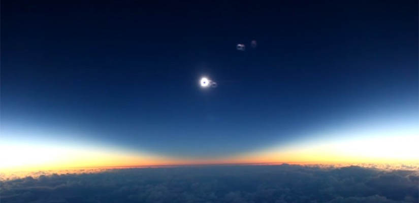 AccueilActualités - ScienceEspace & Astrophysique L’éclipse solaire totale du mois d’août sera diffusée en direct par la NASA et filmée à 30 kilomètres d’altitude !